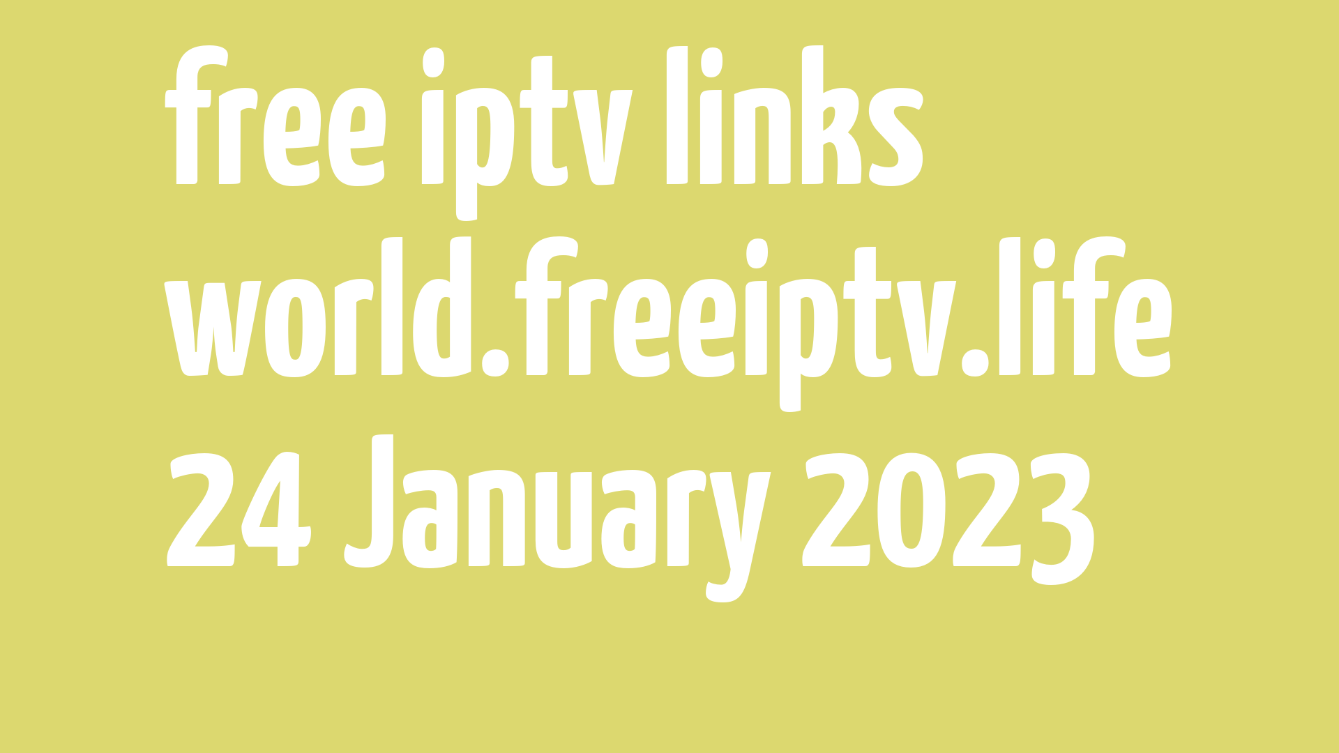 free iptv links 230123